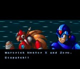 Mega Man X3 Intro Screen