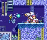 Mega Man feuert Thunder-Bolt